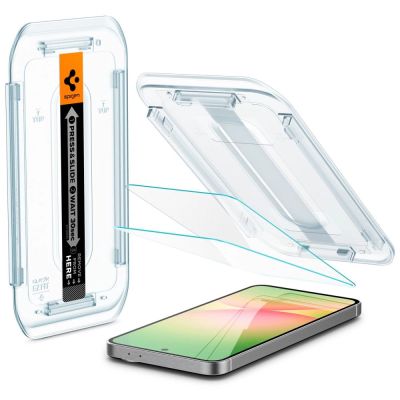 3. Spigen Glas.tR EZ Fit gehärtetes Glas für Samsung Galaxy S24 FE (2 Stück)