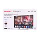 12. SHARP 50HR7265E QLED 50" 4K Ultra HD Google TV Dolby Digital Plus DVB-T2 Schwarz