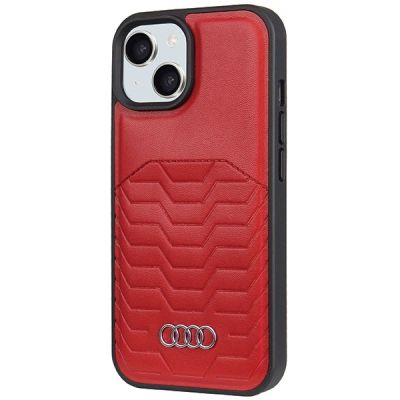 2. Audi Kunstlederhülle mit MagSafe für iPhone 15 / 14 / 13 – rot