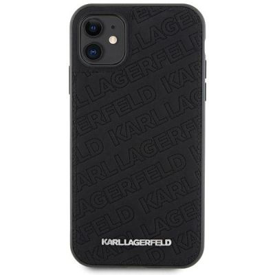 3. Karl Lagerfeld Quilted K Pattern Hülle für iPhone 11 / Xr – Schwarz