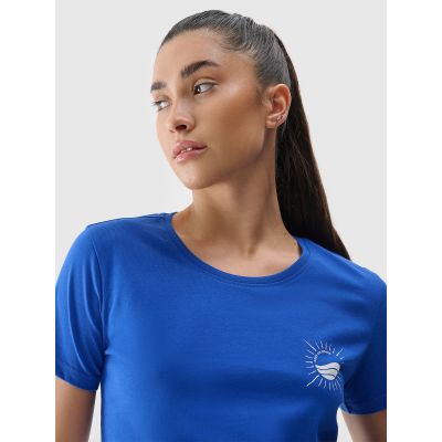 5. Damen T-Shirt mit normalem Aufdruck 4F 4FRSS24TTSHF2547-36S