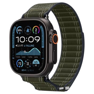 11. Spigen WBF0 Armband für Apple Watch 44 / 45 / 46 / 49 mm - Grün