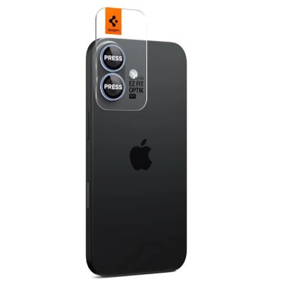 6. Spigen Optik Pro GLAS.TR „EZ FIT“ Kamera-Cover 2er-Pack für iPhone 16 / 16 Plus / 17 - Blau