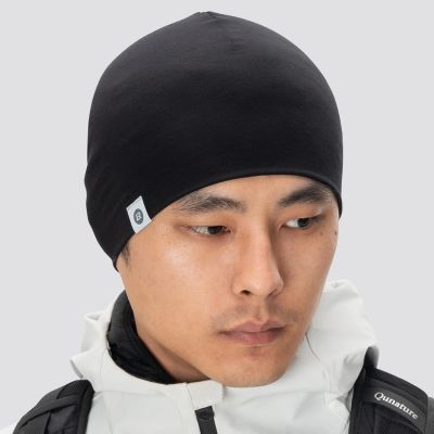 2. Rockbros YDM002 Mütze aus Tencel + Wolle, Einheitsgröße, Schwarz