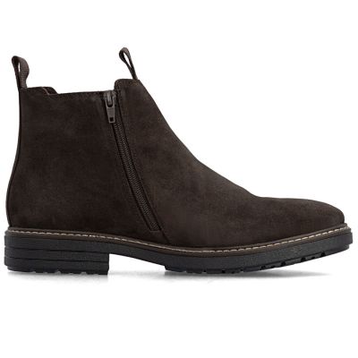 2. Rieker 33180-28 Herren-Chelsea-Boots aus braunem, gefüttertem Leder