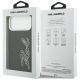 8. Karl Lagerfeld FW Grained Signature Logo Case für iPhone 17 Pro Max - Schwarz