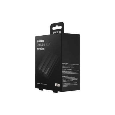 10. SAMSUNG SSD T7 Shield Schwarz 2 TB MU-PE2T0S/EU