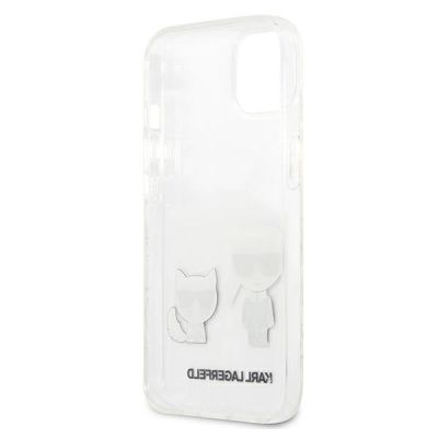 7. Transparente Karl Lagerfeld Karl & Choupette Hülle für iPhone 13 mini - transparent