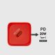 9. SBS TETRGAN1C20R 20W GaN-Netzwerkladegerät mit Power Delivery – rot
