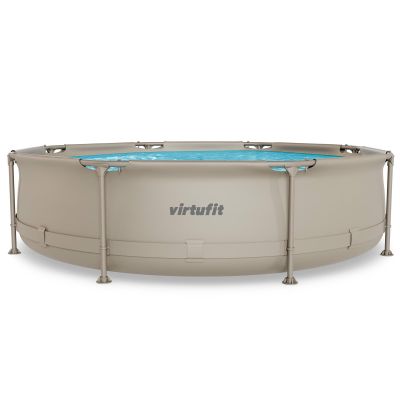 3. VIRTUFIT RUNDER POOL 305 CM MIT FILTPUMPE BEIGE