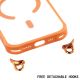 7. iPhone 17 Hülle mit verstellbarem Schultergurt und MagSafe-kompatiblem Kamerarahmen als Ständer – Orange