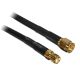 DeLOCK 10 m SMA m/f Koaxialkabel CFD200 Schwarz