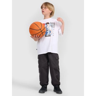 3. Oversize-T-Shirt für Jungen mit Aufdruck 4F 4FJRAW25TTSHM3062-10S