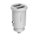3. Baseus Grain Autoladegerät CCALL-ML02 Mini-Ladegerät 2x USB-A 3,1A - Weiß