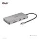 CLUB3D CSV-1594 USB 3.2 Gen 1 (3.1 Gen 1) Typ-C Dockingstation, Schwarz, Grau