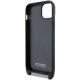 6. BMW M Edition Carbon Tricolor Lines & Strap Hülle für iPhone 15 Plus / 14 Plus – Schwarz