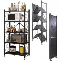 Klappregal auf Rollen FS005 72x34xH163 schwarz