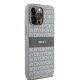 4. DKNY Lederhülle mit Monostreifen und Metalllogo für iPhone 14 Pro Max – Beige
