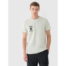Herren-T-Shirt mit Aufdruck, regulär, Größe 4F 4FRAW24TTSHM2603-47S