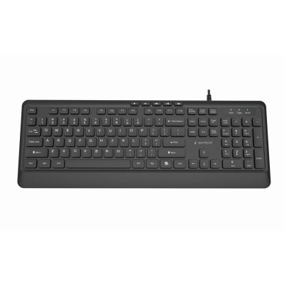 2. GEMBIRD SLIM KABELGEBUNDENE MULTIMEDIA-TASTATUR, USB, 5-TASTEN-SCHNELLTASTEN, US-LAYOUT, SCHWARZ