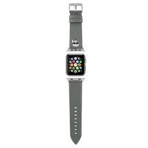 Karl Lagerfeld KLAWMOKHG Apple Watch Strap 38/40 / 41mm Silber / Silberband Saffiano Karl Heads