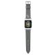 Karl Lagerfeld KLAWMOKHG Apple Watch Strap 38/40 / 41mm Silber / Silberband Saffiano Karl Heads