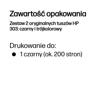 4. HP 303 Kombipaket Schwarz + CMY 3YM92AE