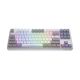 11. HATOR Rockfall 3 TKL Kabellose Tastatur Universal USB + RF + Bluetooth QWERTZ Englisch Weiß