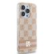 4. DKNY IML Checkered Mono Pattern & Printed Stripes MagSafe-Hülle für iPhone 13 Pro Max – Rosa