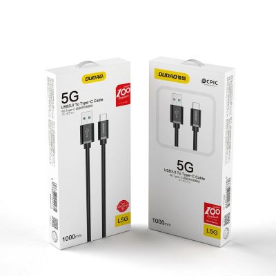 4. Dudao Kabel USB-Kabel - USB Type C Super Fast Charge 1 m schwarz (L5G-Schwarz)