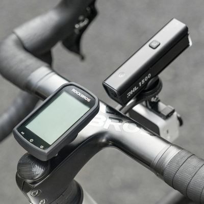 7. Rockbros WT-2 Fahrradcomputerhalterung mit AirTag-Ablagefach – Schwarz