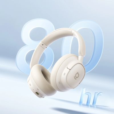 5. Baseus Bass BH1 NC Lite Kabelloser Over-Ear-Kopfhörer mit ANC – Weiß