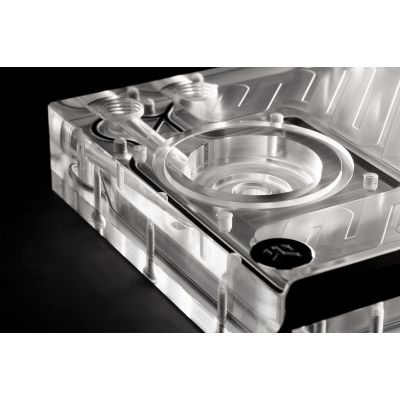 7. EK-Quantum Kinetic3 FLT D5 PWM Wasserblock-Ausgleichsbehälter und Pumpen-Kombination – 240 mm, D-RGB, Acryl