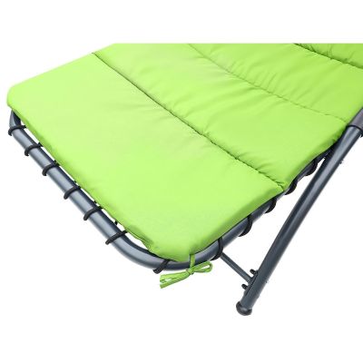 26. BERGAMO Sessel mit Sonnenschirm 200x125x180cm Limette