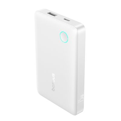 3. Baseus EnerFill FP11 10000mAh 15W Powerbank mit weißem USB-C-Kabel 20V/3A 30cm - Weiß