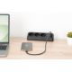 33. Digitus 3-fach-Steckdosenleiste fürs Büro mit 2 USB-A- und 1 USB-C-Anschluss, Schwarz