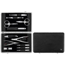 ZWILLING TWINOX Maniküre-Set – schwarzes Lederetui, 12-teilig