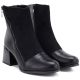 4. Gefütterte Damen-Ankle-Boots mit Blockabsatz, schwarz, M.Daszyński SA269-5