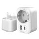 3. Tech-Protect TA100 UK-Adapter – Weiß