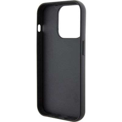 7. Karl Lagerfeld Feste Glitzer-Choupette-Logo-Metallpin-Hülle für iPhone 15 Pro Max – Silber