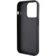 7. Karl Lagerfeld Feste Glitzer-Choupette-Logo-Metallpin-Hülle für iPhone 15 Pro Max – Silber