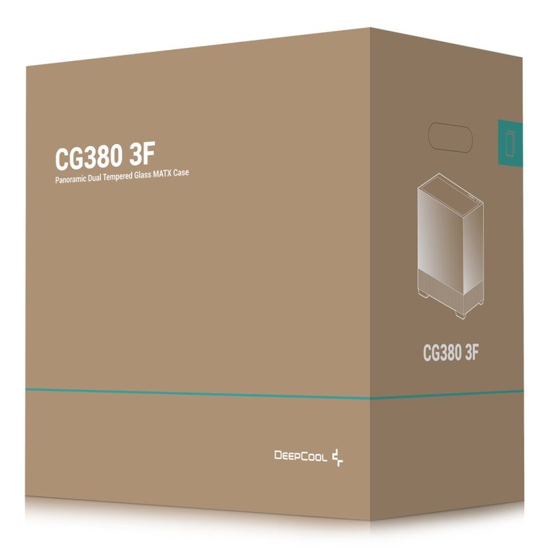 23. DeepCool CG380 3F Midi-Tower Schwarz