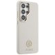 4. Guess Strass-Logo-Hülle mit rundem Logo für Samsung Galaxy S26 Ultra – Beige