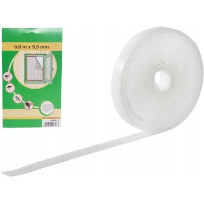 6. Selbstklebendes Klettband für Moskitonetze, Länge 5,6 m, Breite 9,5 mm