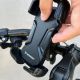 13. Wozinsky starker Handyhalter für Fahrrad-, Motorrad-, Rollerlenker, schwarz (WBHBK6)