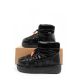10. D.Franklin Damen Schneestiefel Winter Modische Isolierte Stiefeletten Schwarz