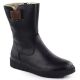 Schwarze Damen-Lederboots mit Plateau Rieker Y4355-00