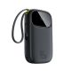 2. Baseus EnerFill FC31 20000mAh 45W Powerbank mit Digitalanzeige und 2 integrierten USB-C-Kabeln – Schwarz