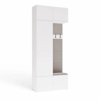 8. Garderobe HAGA II 1SZ1W Weiß