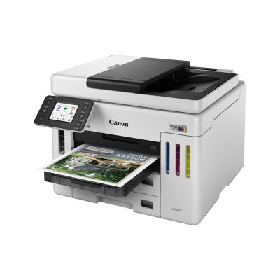 51. Canon MAXIFY GX 7150 Drucker, Tintenstrahl, Farbdruck, 600 x 1200 dpi, A4, Direktdruck, Weiß